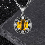 Punk Hiphop Evil Eye Stainless Steel Skull Pendant | Gthic.com