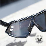 Punk Iron Ring Personality Rivet PC Sunglasses