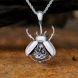 Punk Mechanical Gear Beetle Stainless Steel Pendant | Gthic.com