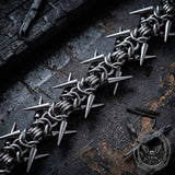 Punk Multi-Spike Studded Alloy Biker Bracelet