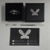 Punk Ouroboros Snake Sterling Silver Ring