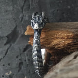 Punk Ouroboros Snake Sterling Silver Ring