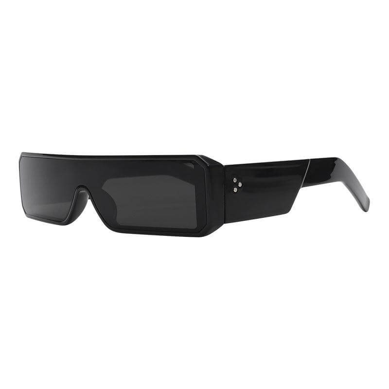 one piece goggles Punk Personality One-Piece Square Frame PC Sunglasses