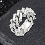 Punk Rhombus Cuban Chain Stainless Steel Bracelet 05 |Gthic.com