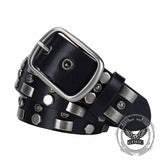Punk Rivet Wear-Resistant Cowhide Leather Belt