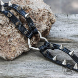 Punk Rivets Heart Leather Choker Necklace | Gthic.com