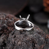 Punk Rock Gesture Stainless Steel Skull Ring