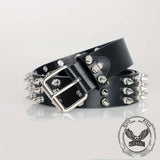 Punk Rock Spiked Rivet Handmade PU Leather Belt | Gthic.com