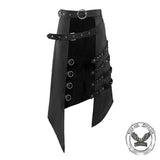 Punk Rock Strapped Halloween Open Front Half Skirt