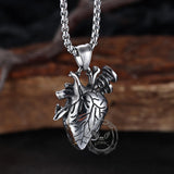 Punk Screw Heart Stainless Steel Gothic Pendant