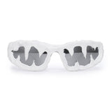 Punk Sharp Teeth Design Drip Glue PC Sunglasses