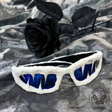 Punk Sharp Teeth Design Drip Glue PC Sunglasses