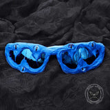 Punk Sharp Teeth Eyeballs Drip Glue PC Sunglasses 01 | Gthic.com