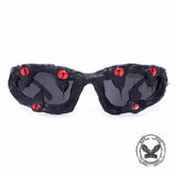 Punk Sharp Teeth Eyeballs Drip Glue PC Sunglasses