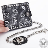 Punk Skull Head PU Leather Wallet | Gthic.com
