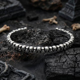 Punk Skull Head Stainless Steel Open Bracelet