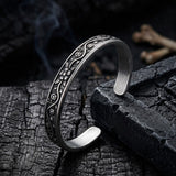 Punk Skull Head Stainless Steel Open Bracelet