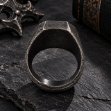 Vintage Reaper Scythe RVS Skull Ring