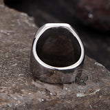 Punk Skull Head Stainless Steel Square Ring