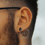 Punk Skull Head Stainless Steel Stud Earrings