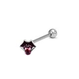 Punk Skull Head Stainless Steel Tongue Ring | Gthic.com