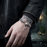 Punk Skull Stainless Steel Bone Cuff Bracelet | Gthic.com