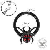 Punk Spider Nose Ring Stainless Steel Piercing | Gthic.com