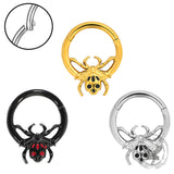 Punk Spider Nose Ring Stainless Steel Piercing | Gthic.com