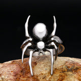 Punk Spider Stainless Steel Animal Ring