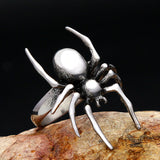 Punk Spider Stainless Steel Animal Ring