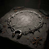 Punk Spike Piercing Stainless Steel Clavicle Necklace | Gthic.com