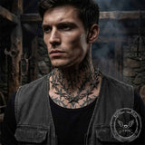 Punk Spiked Stainless Steel Choker Clavicle Necklace | Gthic.com