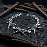 Punk Spiked Stainless Steel Choker Clavicle Necklace
