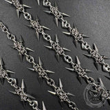Punk Spiked Stainless Steel Choker Clavicle Necklace