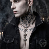 Punk Spiked Tassel Stainless Steel Drop Necklace | Gthic.com
