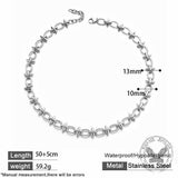 Punk Spiked Thorn Chain Stainless Steel Bracelet