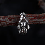 Punk Street Scorpion Stainless Steel Skull Hoop Earrings