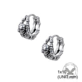 Punk Street Scorpion Stainless Steel Skull Hoop Earrings
