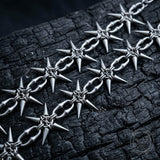 Punk Studded Stainless Steel Clavicle Necklace