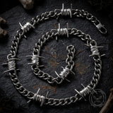 Punk Thorn Chunky Stainless Steel Necklace | Gthic.com