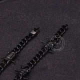 Punk Thorn Chunky Stainless Steel Necklace