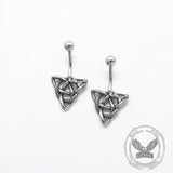 Punk Triangle Snake Stainless Steel Belly Ring Piercing