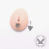 Punk Triangle Snake Stainless Steel Belly Ring Piercing
