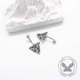 Punk Triangle Snake Stainless Steel Belly Ring Piercing