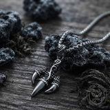 Punk Trident Eagle Claw Stainless Steel Pendant