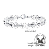 Punk Versatile Stainless Steel Patchwork Bracelet | Gthic.com