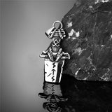 Punk Viking Sword Rune Stainless Steel Nordic Pendant | Gthic.com