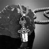 Punk Viking Sword Rune Stainless Steel Nordic Pendant | Gthic.com