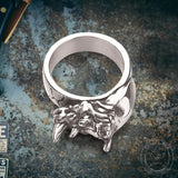 Punk Wild Rhino Stainless Steel Ring | Ghtic.com
