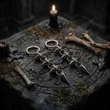 Punk Y2K Chain Spikes Stainless Steel Earrings